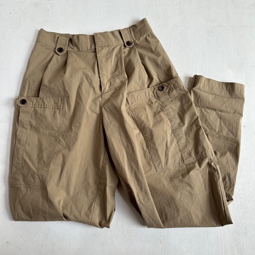 Gentle Herd Zoom Pocket Taper Cotton-Blend Ankle Pants - Picture 3 of 7